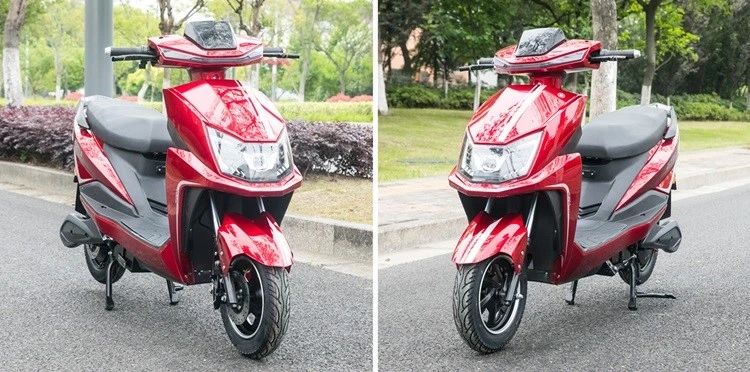 Red 800W 60V Electric Moped